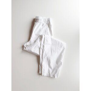 Aritzia WILFRED FREE Boardwalk White Cotton Poplin Pajama Pants, Size 2XS
